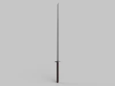 sword Low-poly 3D model 80