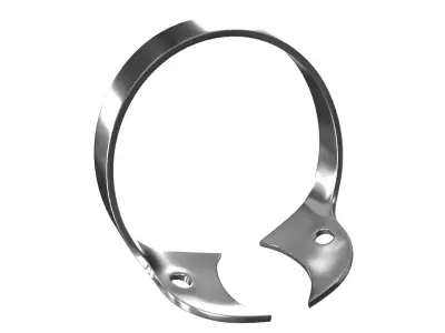 Endodontic Rubber Dam Clamp PBR Low-poly 3D model
