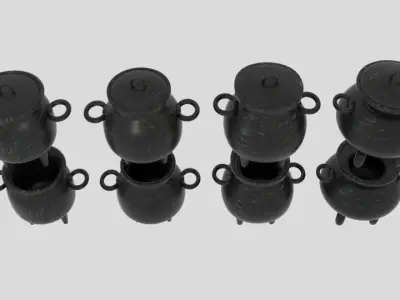  Cauldron Pack 2  3D model