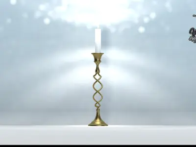 50S Twist Chandelier 3D model