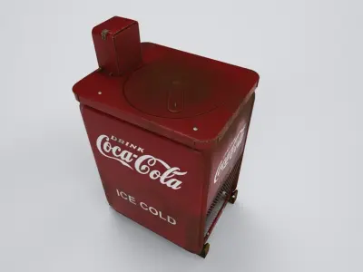 vintage wending coca cola machine 3D model
