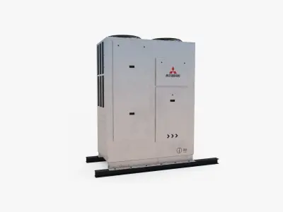 Air Conditioner 04 Low-poly 3D model