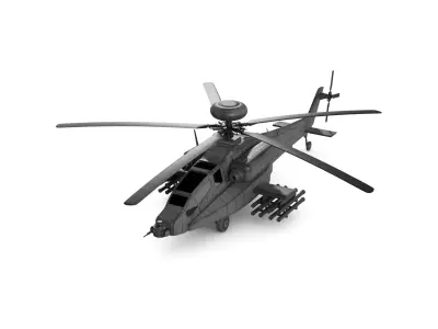 Attack Helicopter 3D model buy