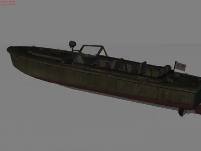 Boat PC117 Low-poly 3D model
