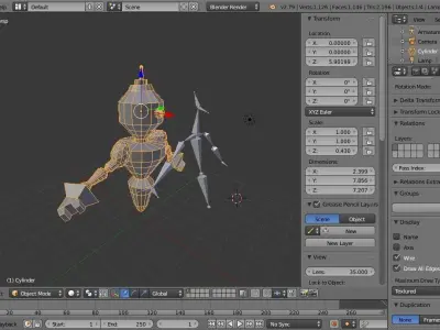Sentinel robot - Musco Low-poly 3D model