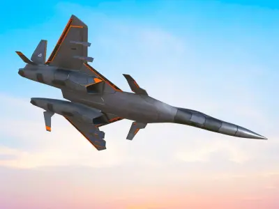 Pack 24 3DModel Aircraft Low-poly 3D model