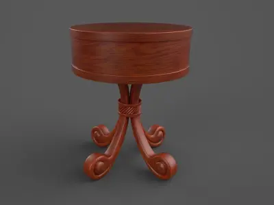 Table Lamp Antique 3D model