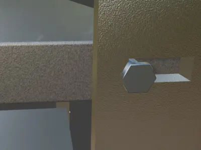 Metal Industrial Rack - Heavy-Duty Storage Shelf 3D Model Low-poly 3D model