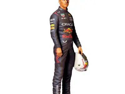Max Verstappen racing driver 3D print model