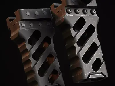 Foregrip Low-poly 3D model