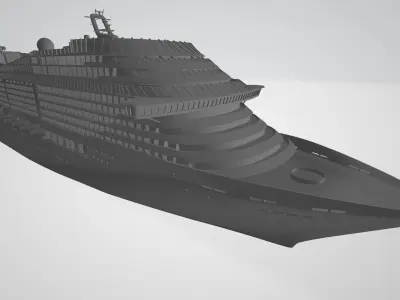 MSC Preziosa cruise ship 3D print model 3D print model