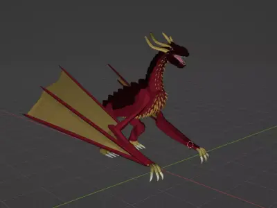 Dragon 3D model 4