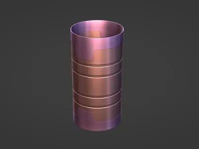 Mechanical - Cylinder Cover  Low-poly 3D model