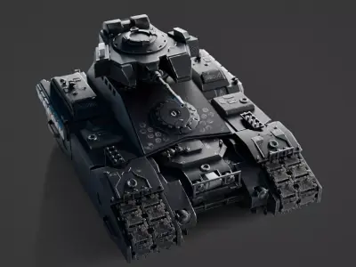 Sci - Fi Tank - Production Ready 3D model