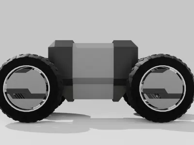 SCI FI TIRE Free low-poly 3D model