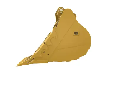 Excavator Bucket CAT Severe Duty Attachment Low-poly 3D model