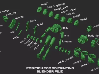 Pilot Pack Action Figure 3D print model