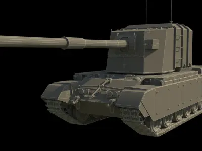 Fv4005 Stage 2 183mm 3D model