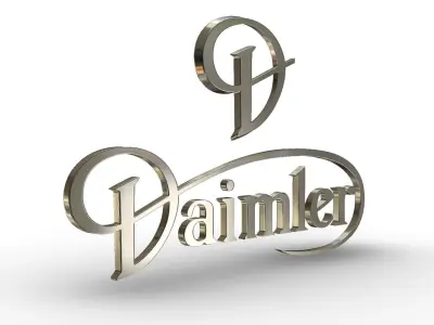 daimler logo 3D model