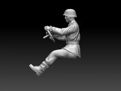 german driver soldier 3D print model