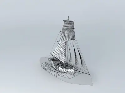 Cutter based on HMS Aldebaran Free 3D model