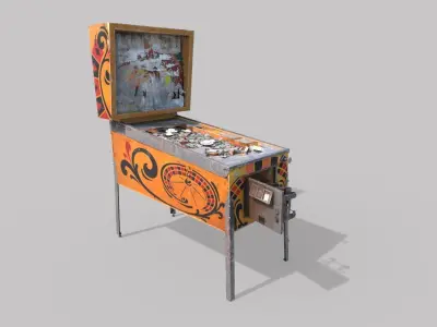 Abandoned Pinball Machine 3D model