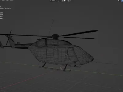 HAL Dhruv Helicopter  Free 3D model