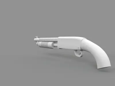 Shotgun Mossberg 590 Low-poly 3D model purchase