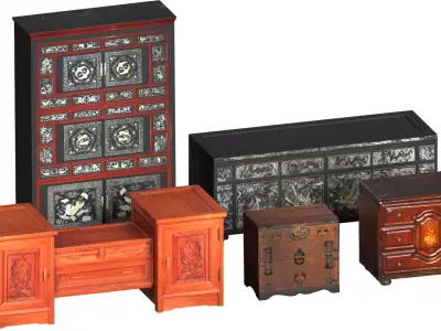 Korea Furniture Pack 02 3D model
