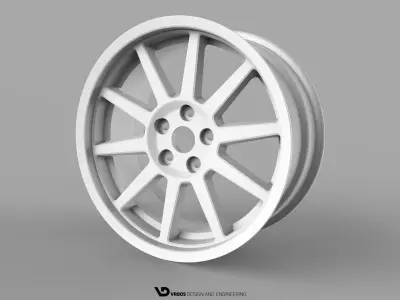 Car Rim 19 inch - real dimensions - FREE Free 3D model