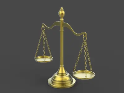 balance scale  3D model