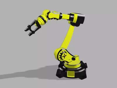 An industrial robot 3D print model