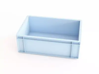 Plastic crate 37 3D model