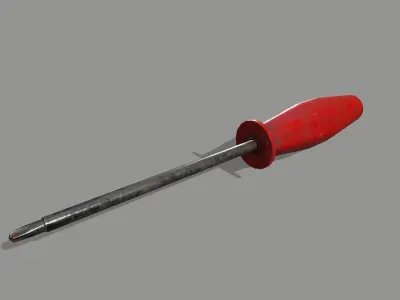 screwdriver Low-poly 3D model 41