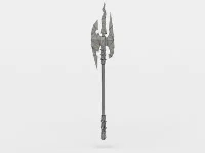 Axe harry potter wand Low-poly 3D model