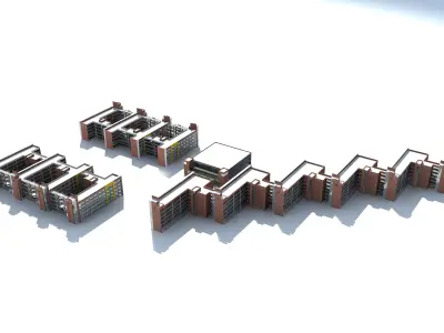 School Building 3D model 81