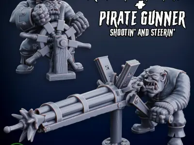 Orc Pirate Ship 3D print model