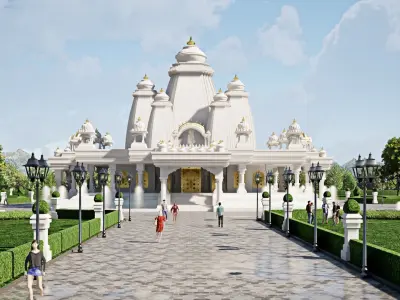 HIndu Temple  3D model by daman1818