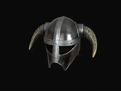 Viking helmet v4 Low-poly 3D model