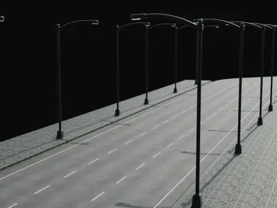 Street Light Free low-poly 3D model purchase