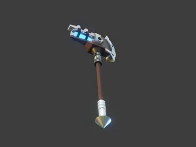 AXE Fortnite-Style Low-poly 3D model