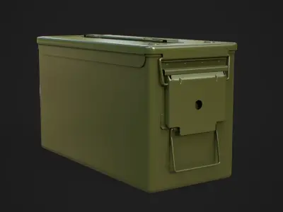  Ammo box 3A Low-poly 3D model