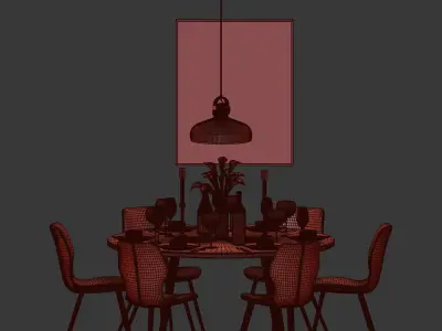 Dinning Set 27 3D model