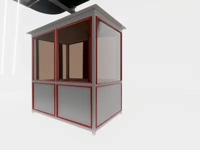 Free Industrial Cabin 3D Model  Multi-Format Download Free low-poly 3D model