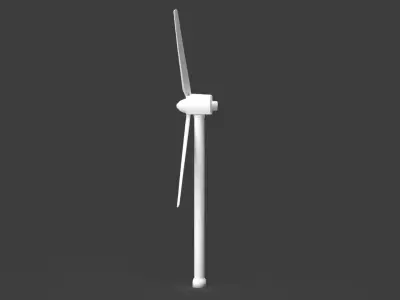 Generic Wind Power Turbine Low-poly 3D model