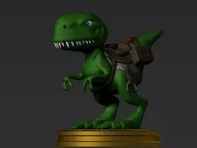 SMILING CARGO DINOSAUR 3D model