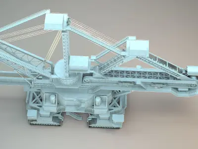 heavy duty miner 3D model