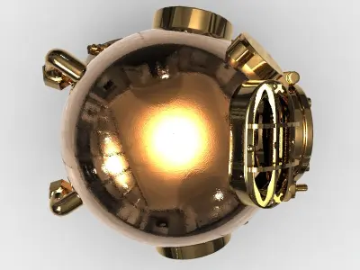 3D Models Antique Diving Helmet 3D model