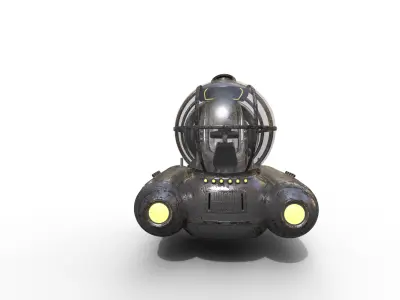 Old Tourist Submersible Terror Low-poly 3D model