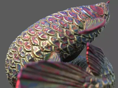 Arowana Sculpture 3D model